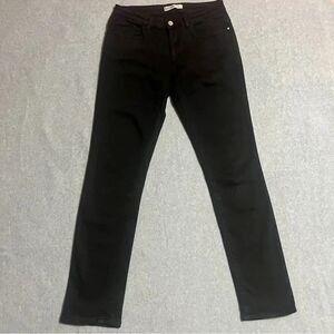 Zara Basics Women’s Tapered Leg Jeans Black Stretch Size 10
